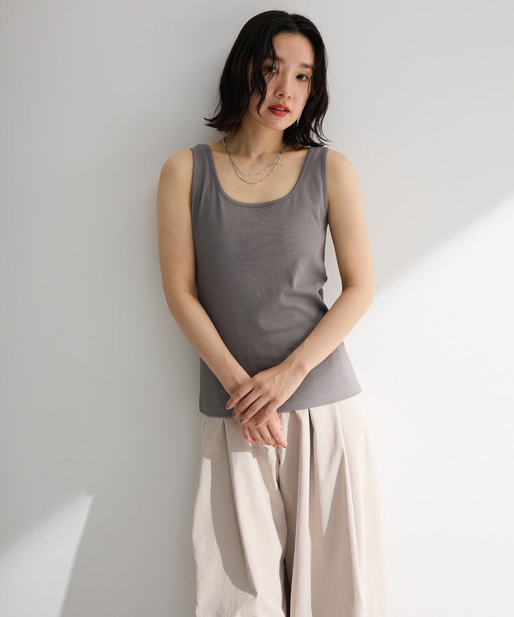 Green Parks「機能付テレコリブタンクトップ」|インナー|