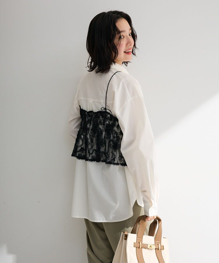 Green Parks「SET2点シャツ+レースビスチェ」|シャツ・ブラウス|