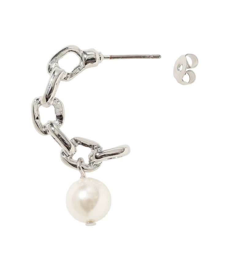 Green Parks「チェーン&times;パールピアス」|ピアス|