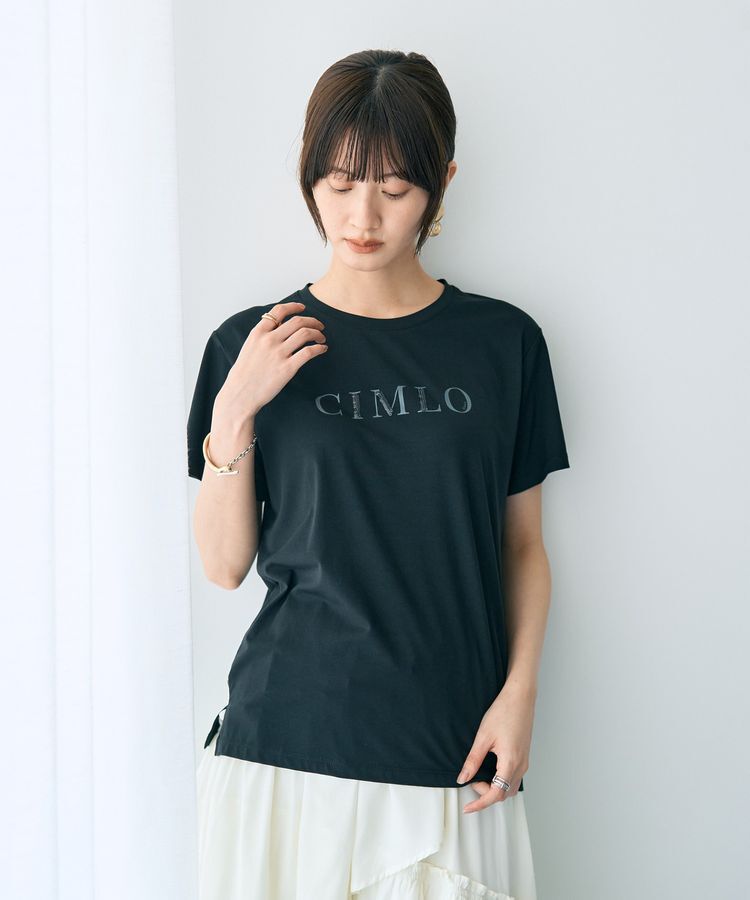 YECCA VECCA「スパンコールロゴTee」|Tシャツ・カットソー|