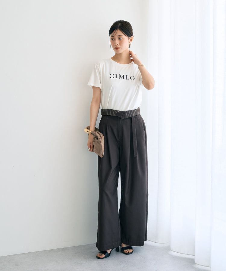 YECCA VECCA「スパンコールロゴTee」|Tシャツ・カットソー|