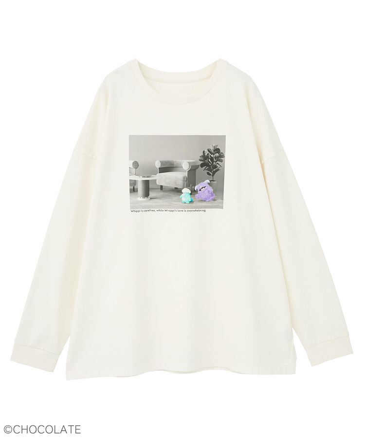 YECCA VECCA「【Whippi&Wrappi】プリントロンTee②」|Tシャツ・カットソー|
