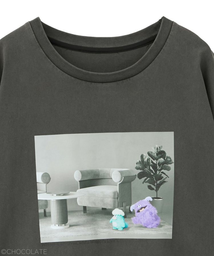 YECCA VECCA「【Whippi&Wrappi】プリントロンTee②」|Tシャツ・カットソー|