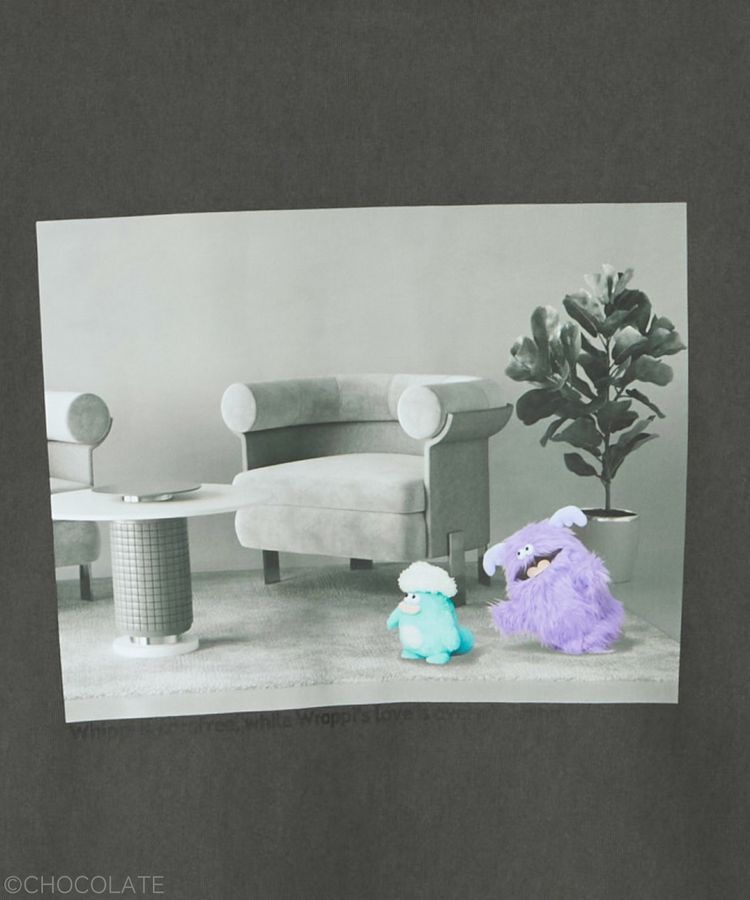 YECCA VECCA「【Whippi&Wrappi】プリントロンTee②」|Tシャツ・カットソー|