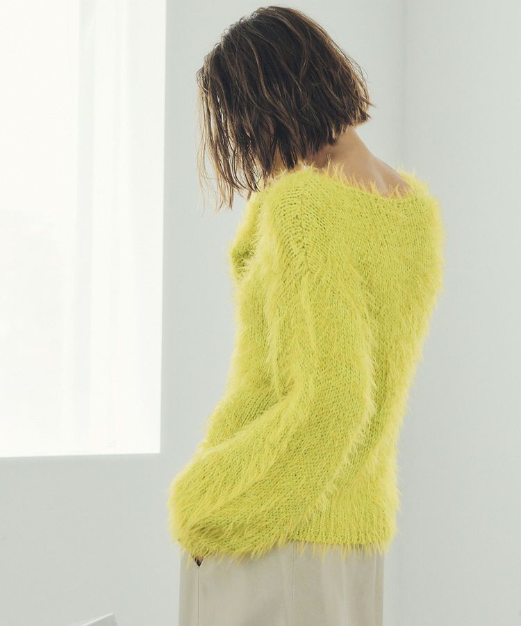 Editt by YECCA VECCA「フェザーMIXロービングニット」|ニット・セーター|