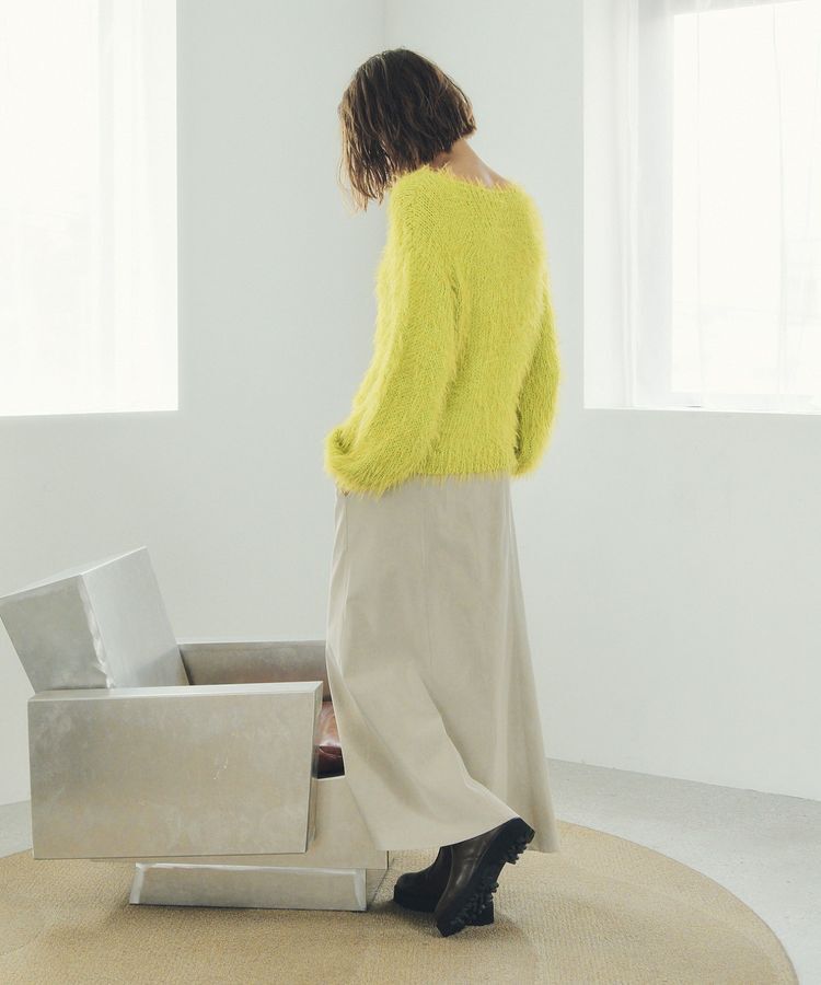 Editt by YECCA VECCA「フェザーMIXロービングニット」|ニット・セーター|