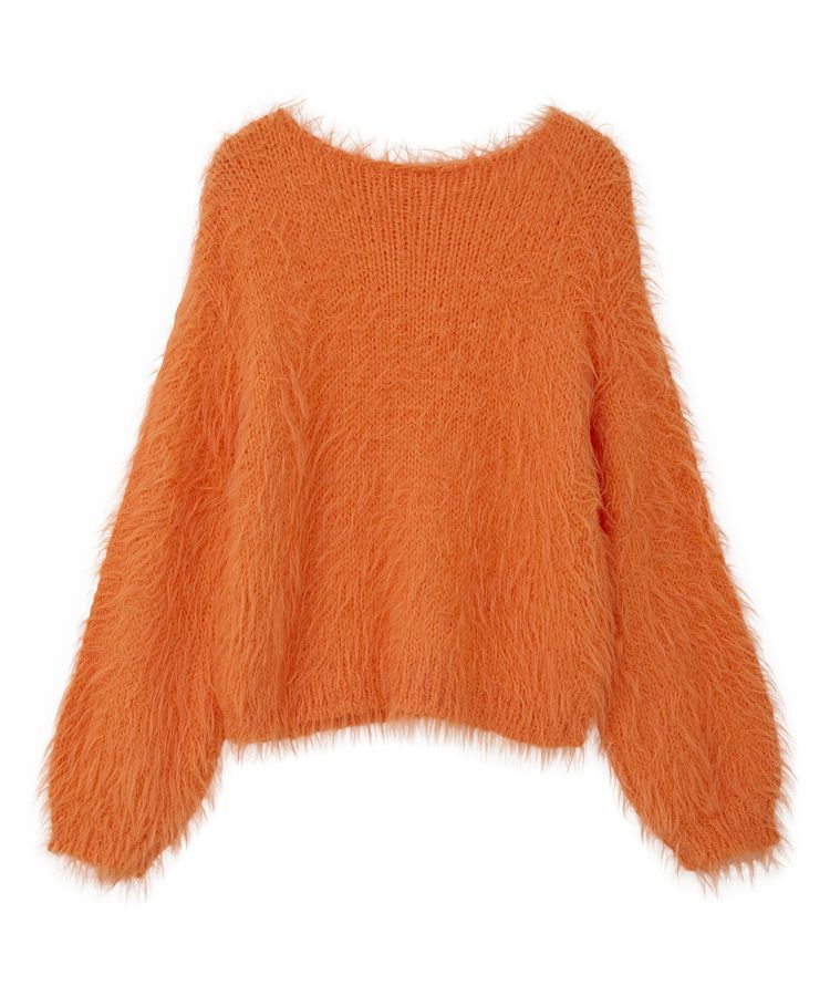 Editt by YECCA VECCA「フェザーMIXロービングニット」|ニット・セーター|