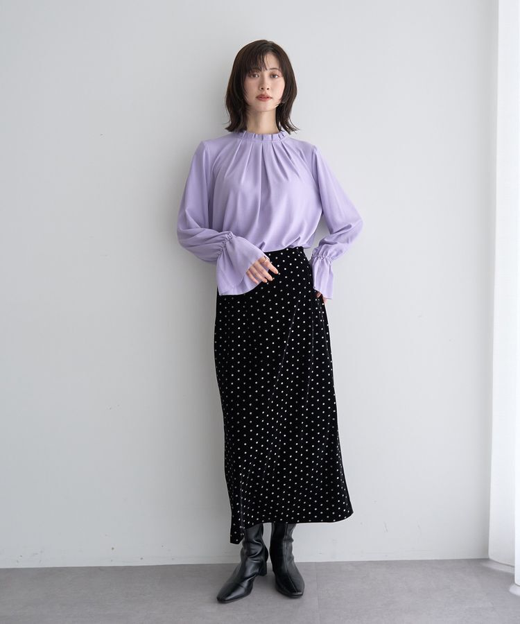 YECCA VECCA「タックデザインブラウス」|シャツ・ブラウス|