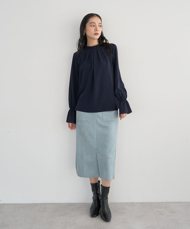 YECCA VECCA「タックデザインブラウス」|シャツ・ブラウス|