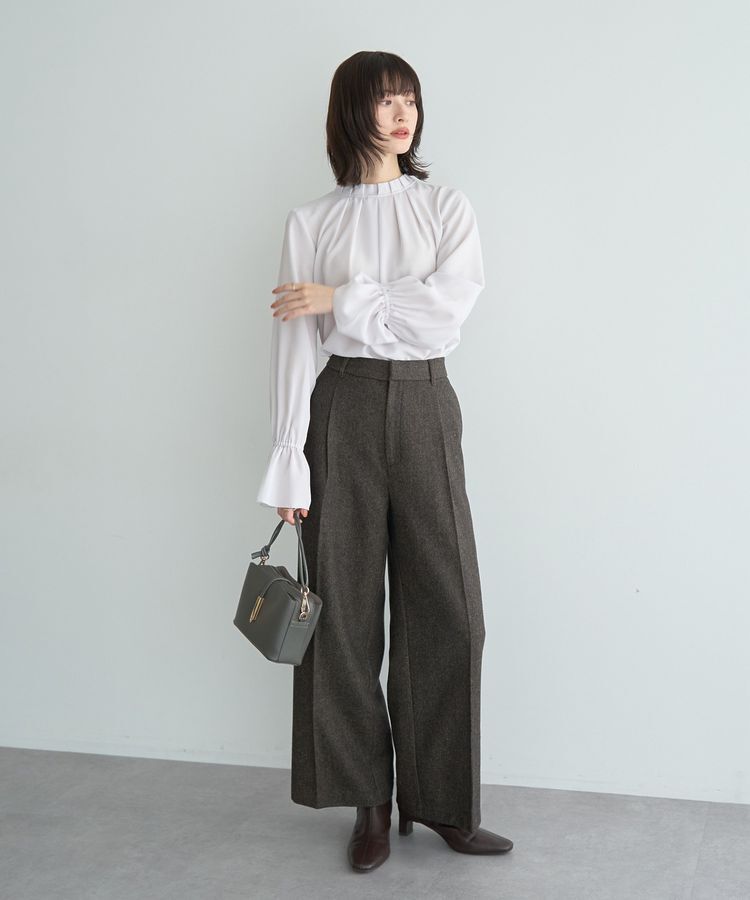 YECCA VECCA「タックデザインブラウス」|シャツ・ブラウス|