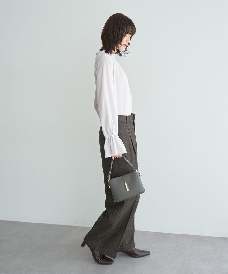 YECCA VECCA「タックデザインブラウス」|シャツ・ブラウス|