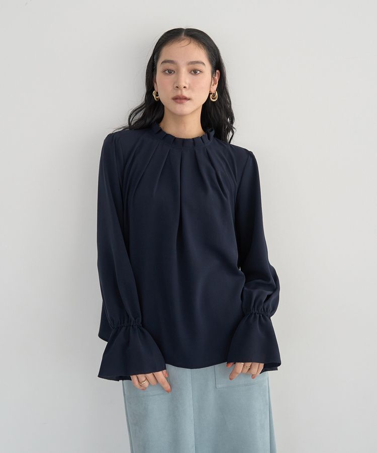 YECCA VECCA「タックデザインブラウス」|シャツ・ブラウス|