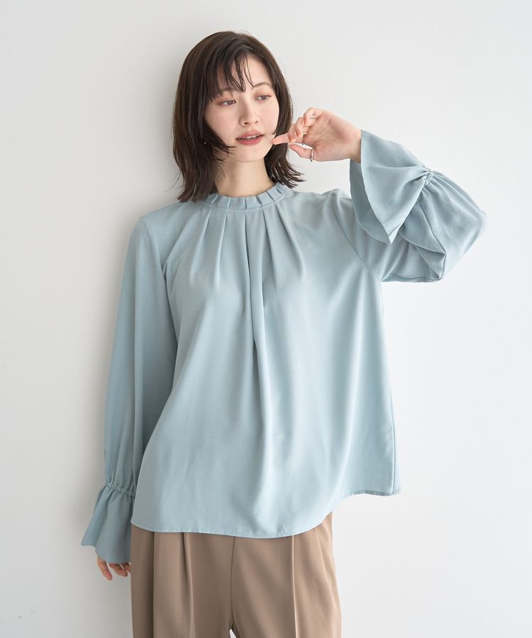 YECCA VECCA「タックデザインブラウス」|シャツ・ブラウス|