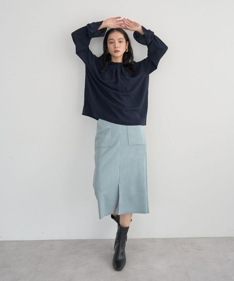 YECCA VECCA「タックデザインブラウス」|シャツ・ブラウス|