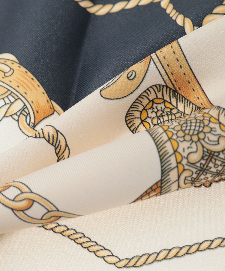 YECCA VECCA「タッセル柄スカーフ」|バンダナ・スカーフ|