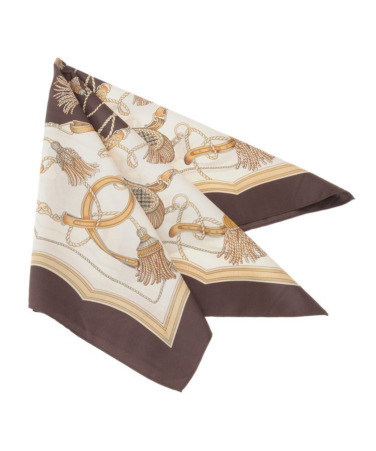 YECCA VECCA「タッセル柄スカーフ」|バンダナ・スカーフ|