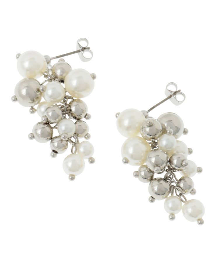 YECCA VECCA「パールMIXボリュームピアス」|ピアス|