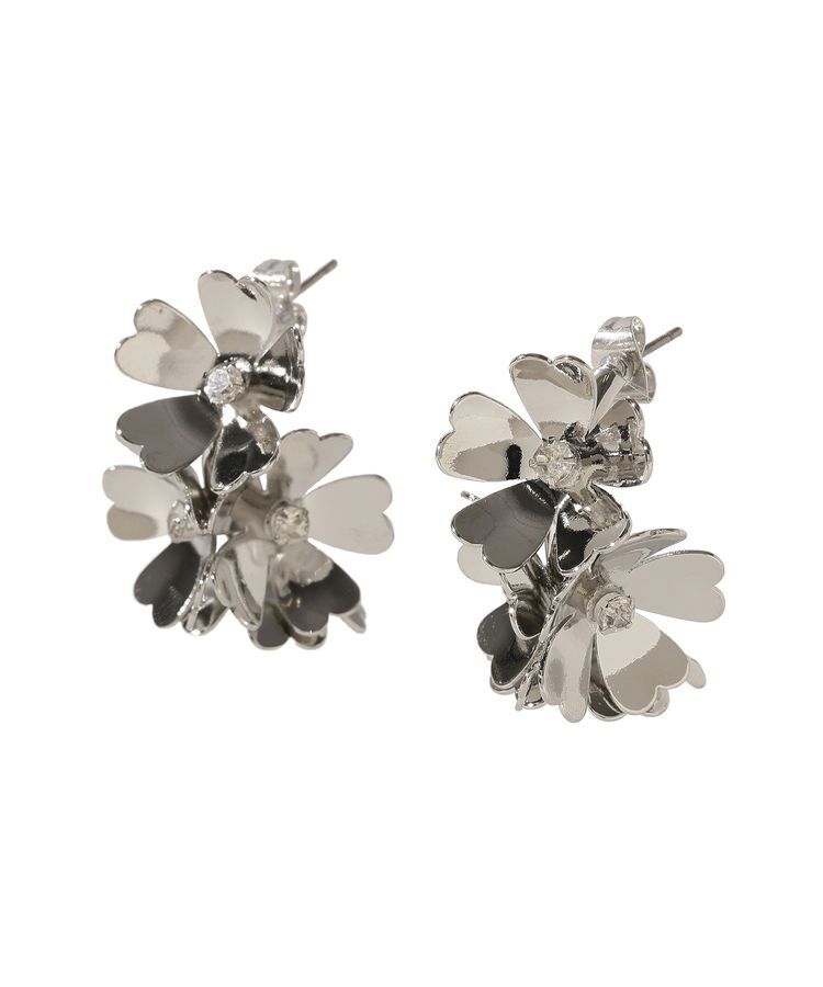 YECCA VECCA「メタルフラワーピアス」|ピアス|