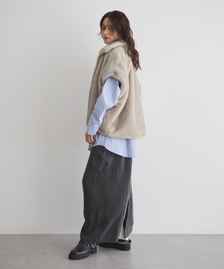 GARAGE OF GOOD CLOTHING「グラデーションファーZIP VEST」|その他|