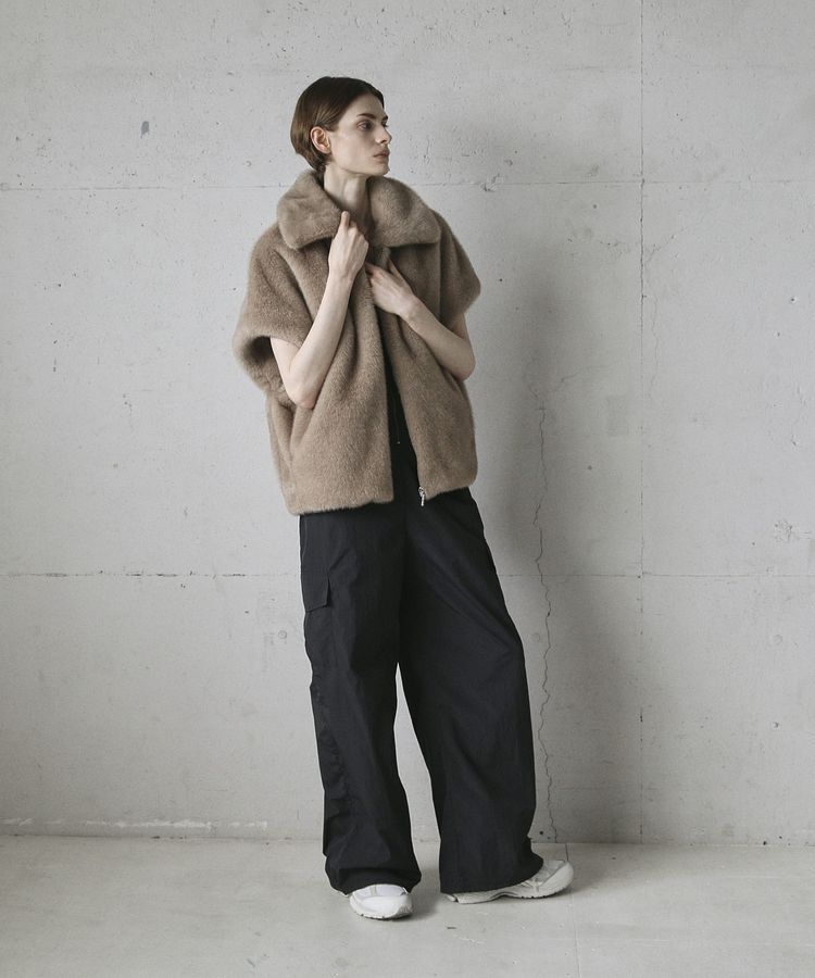 GARAGE OF GOOD CLOTHING「グラデーションファーZIP VEST」|その他|