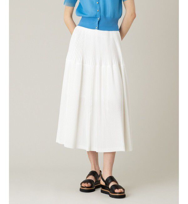 LOULOU WILLOUGHBY「【LOULOU WILLOUGHBY】キリカエプリーツスカート」|スカート|ホワイト