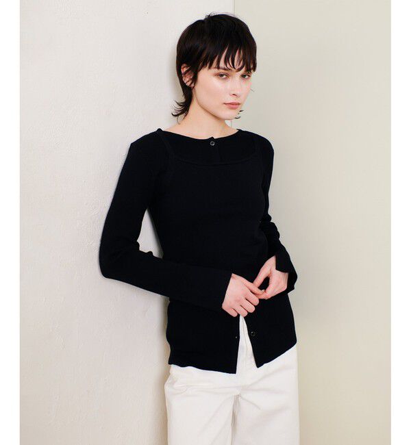 allureville「マルチレイヤードセット」|ニット・セーター|ブラック