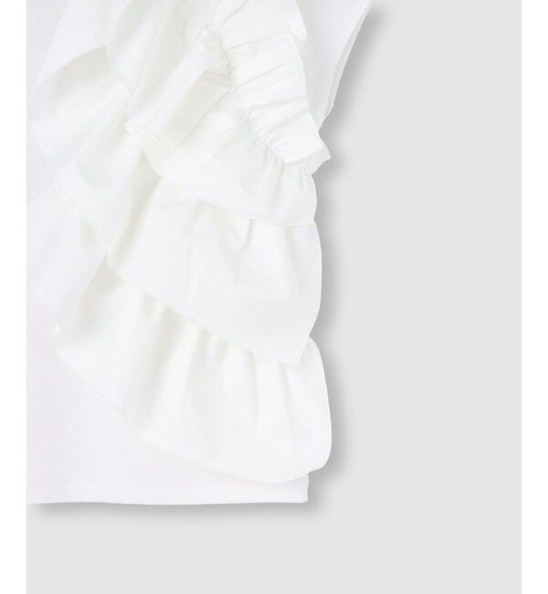 LOULOU WILLOUGHBY「【LOULOU WILLOUGHBY】ギャザーレイヤーTシャツ」|Tシャツ・カットソー|