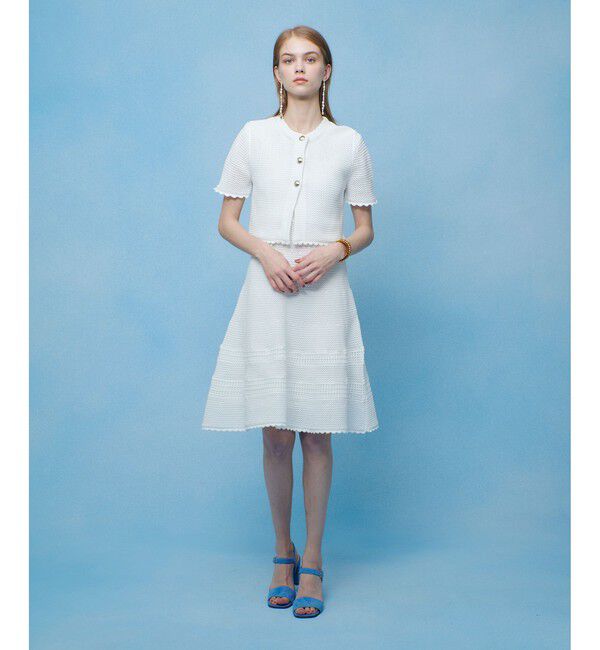 LOULOU WILLOUGHBY「【LOULOU WILLOUGHBY】メッシュクロッシェミニワンピース」|ワンピース|