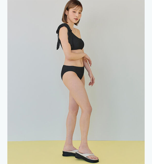 SEA DRESS「uneuneワンショルダーリボンビキニ/水着」|ビキニ|