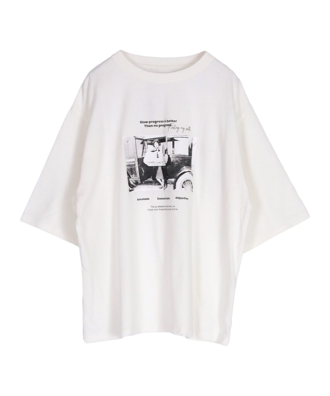 titivate「オーバーサイズピグメントフォトプリントTシャツ」|Tシャツ・カットソー|