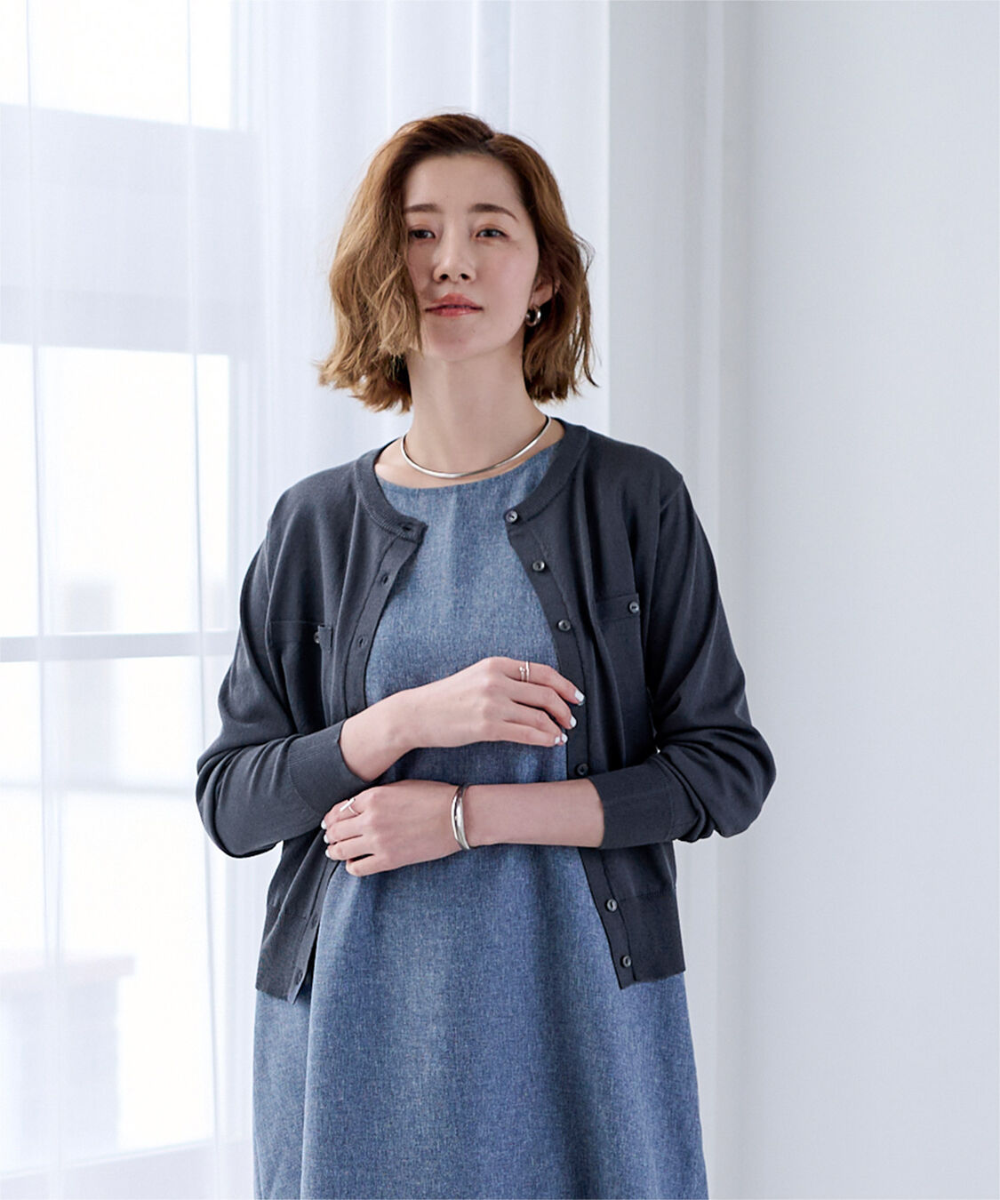 ur's「UVケアコンパクトベーシックニットカーディガン」|ニット・セーター|