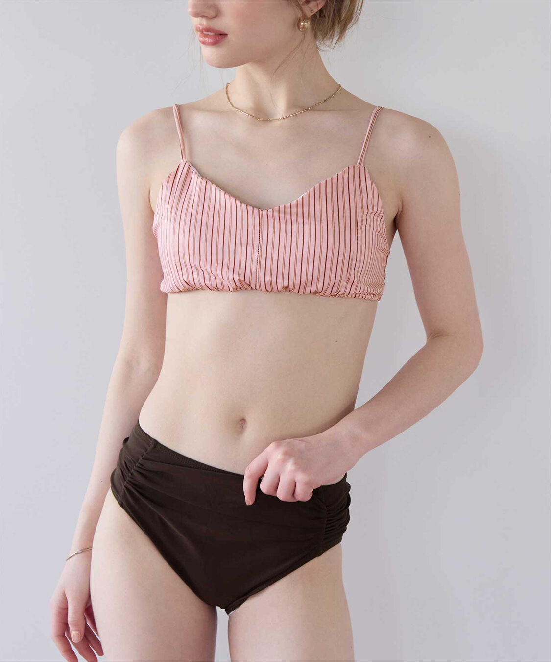 SEA DRESS「シンプルデザインストライプビキニ/水着」|ビキニ|