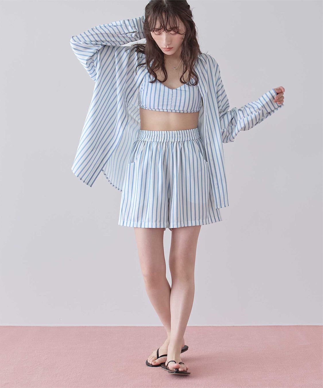 SEA DRESS「シンプルデザインストライプビキニ/水着」|ビキニ|
