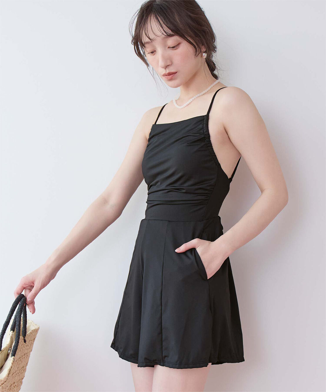 SEA DRESS「ｻｲﾄﾞｷﾞｬｻﾞｰｵｰﾙｲﾝﾜﾝ/ﾜﾝﾋﾟｰｽ水着」|コンビネゾン|