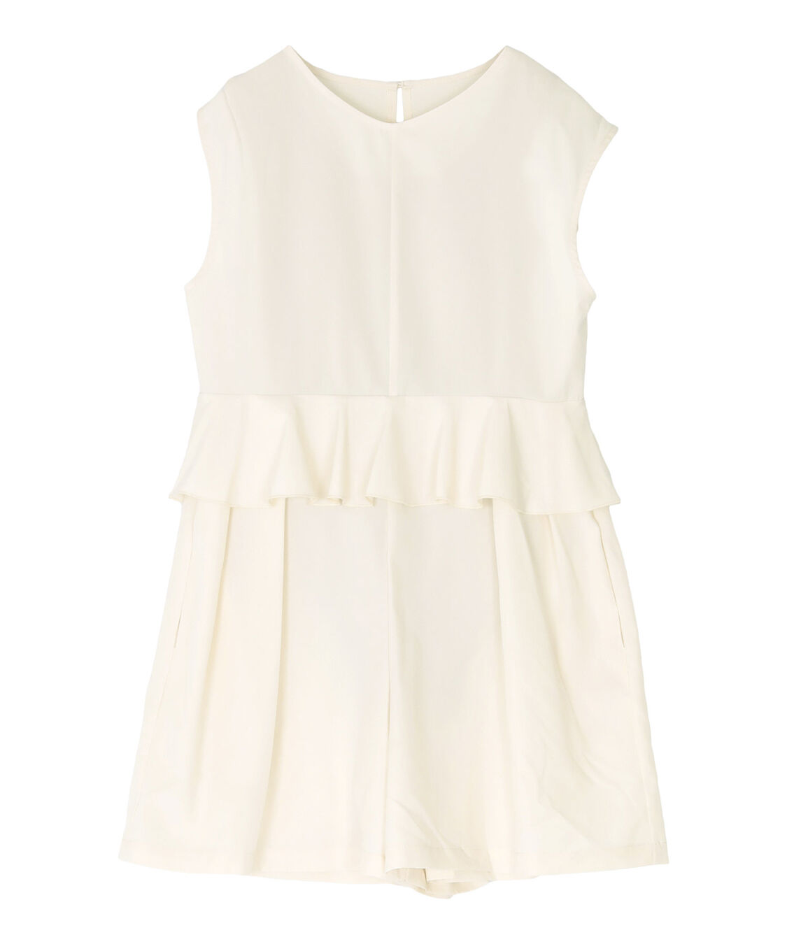 titivate「ペプラムフレアデザインオールインワン/ワンピース水着」|コンビネゾン|