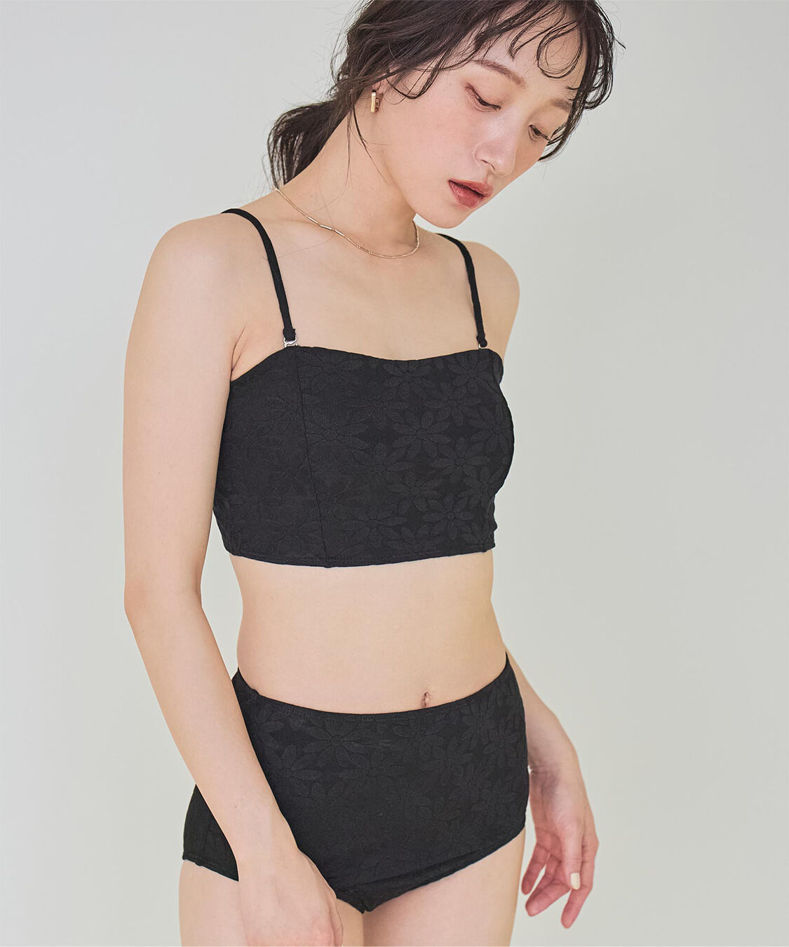 SEA DRESS「ハイウエストパイル地ビキニ/水着」|ビキニ|