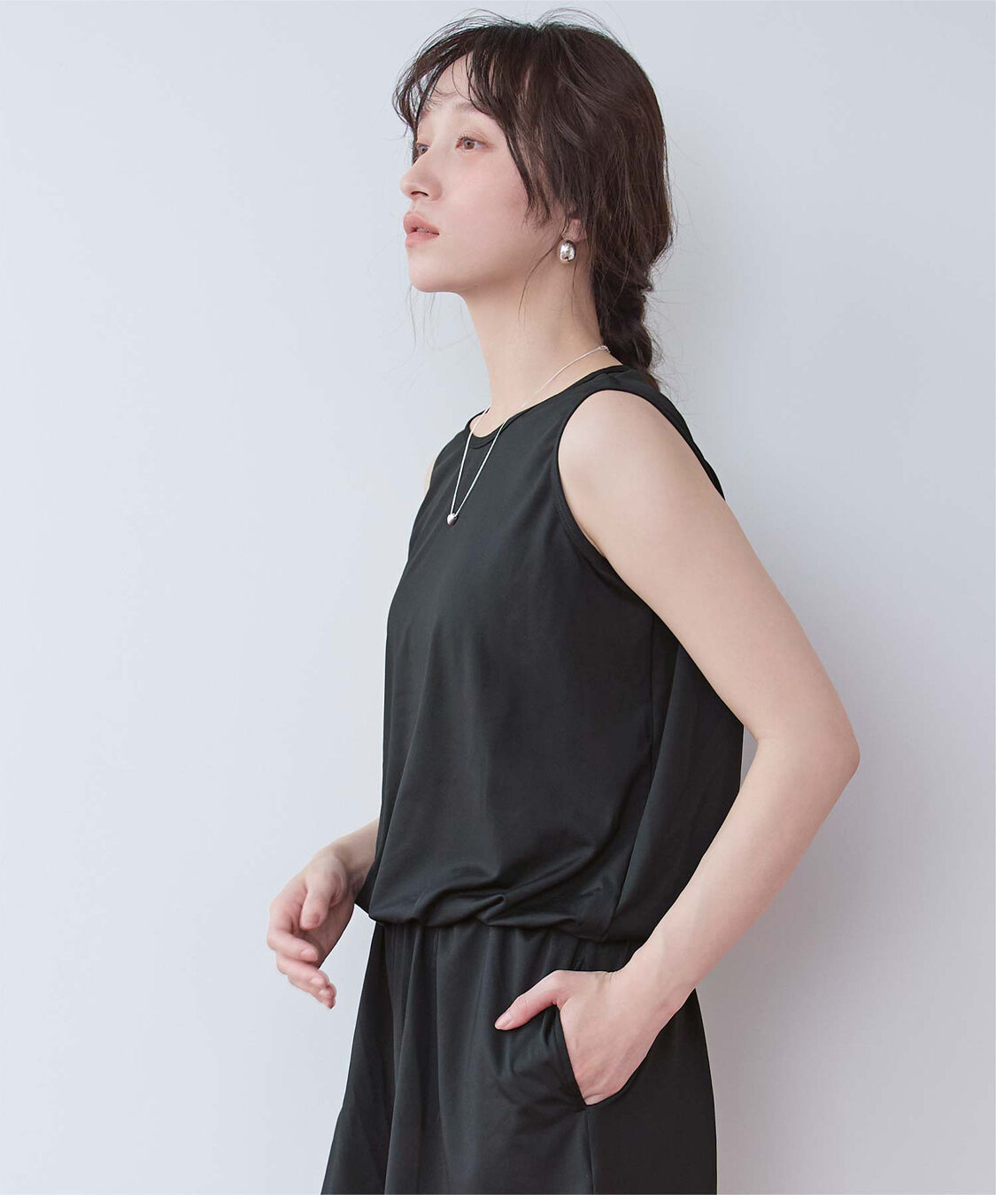 SEA DRESS「ﾊﾞｯｸﾘﾎﾞﾝﾉｰｽﾘｰﾌﾞｵｰﾙｲﾝﾜﾝ/水着」|コンビネゾン|