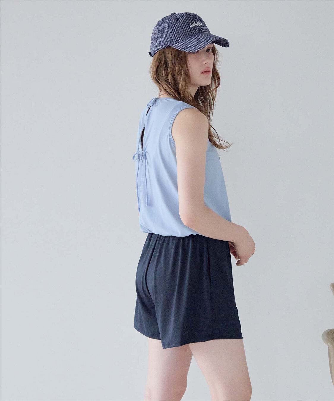 SEA DRESS「ﾊﾞｯｸﾘﾎﾞﾝﾉｰｽﾘｰﾌﾞｵｰﾙｲﾝﾜﾝ/水着」|コンビネゾン|