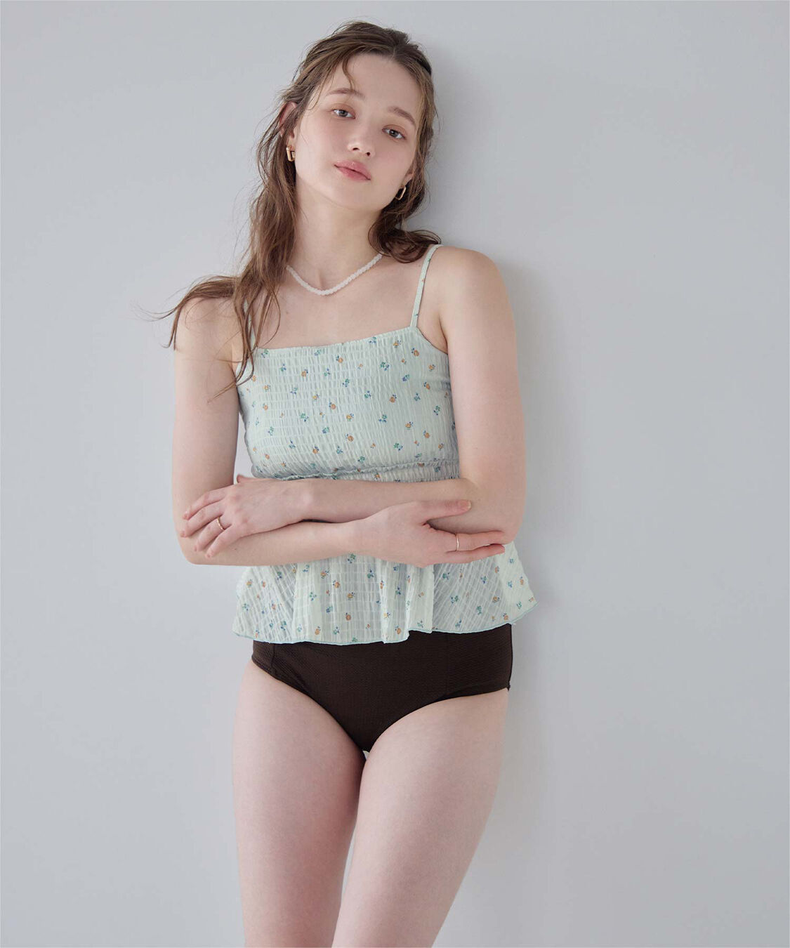 SEA DRESS「3点セット/ライトシャーリングトップス付ビキニ/水着」|ビキニ|