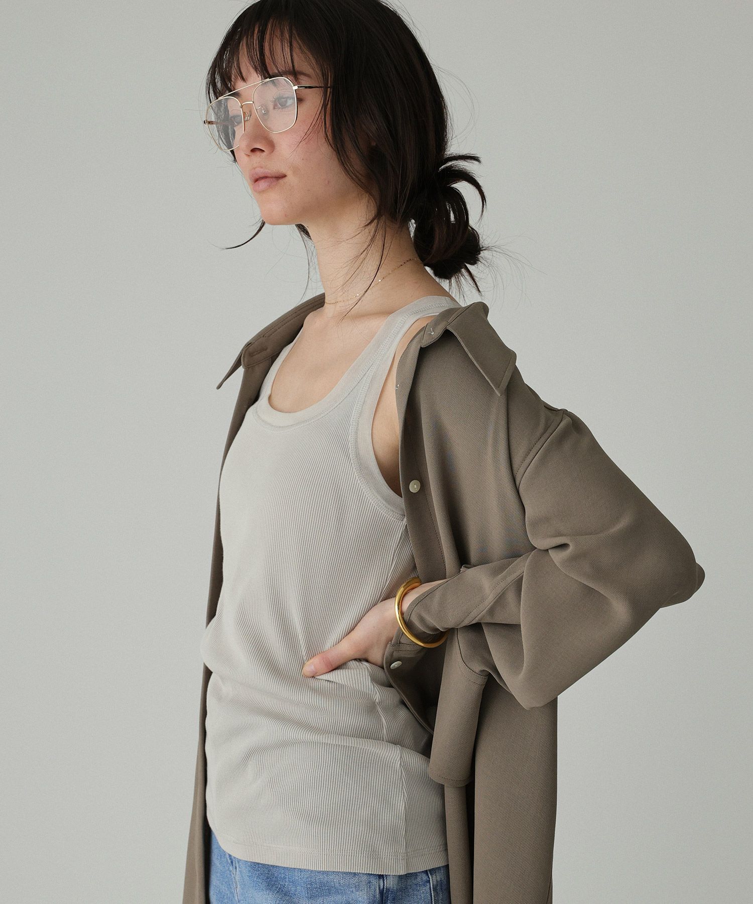 BABYLONE「チュールリブタンクトップ」|タンクトップ|