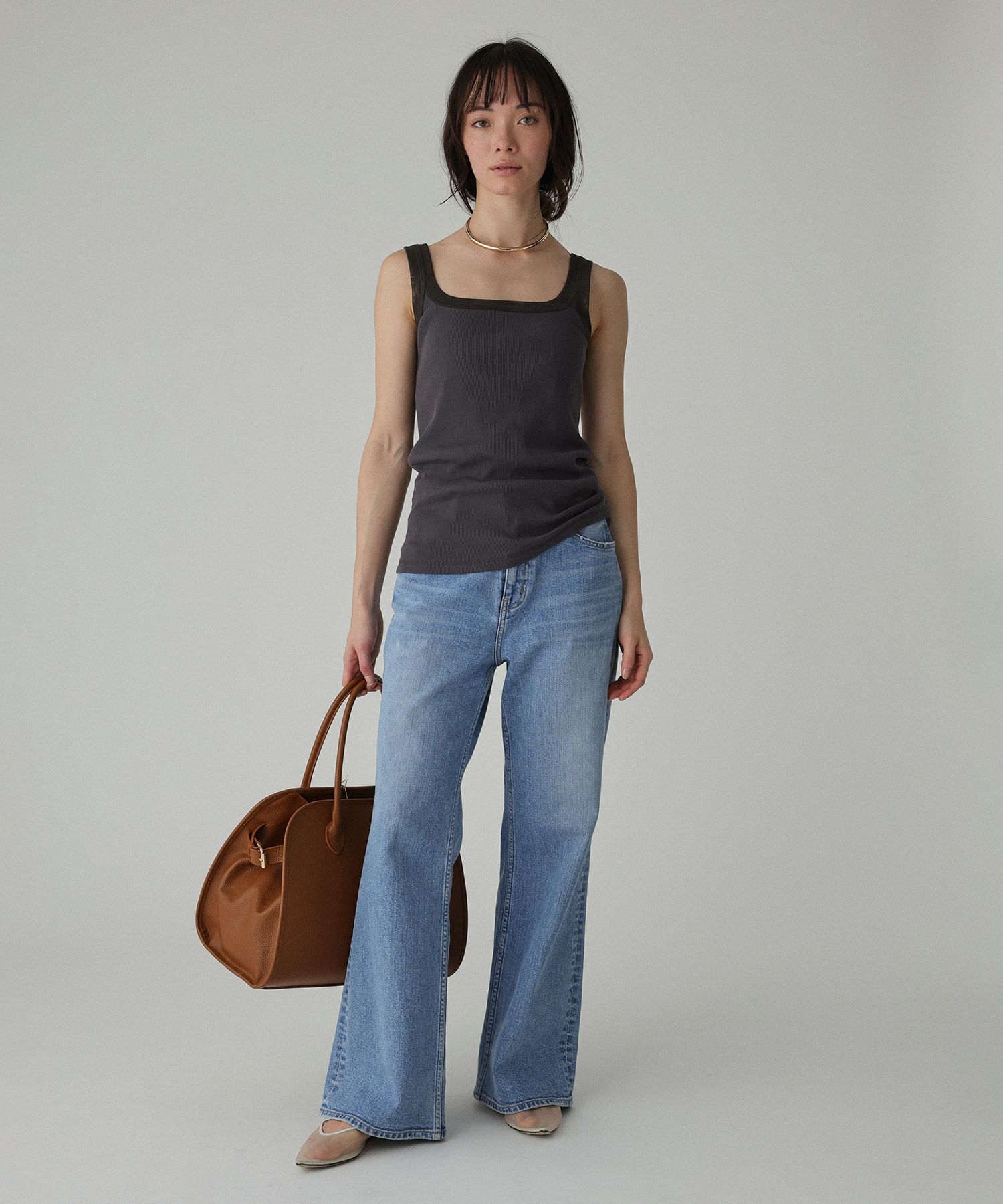 BABYLONE「チュールリブタンクトップ」|タンクトップ|