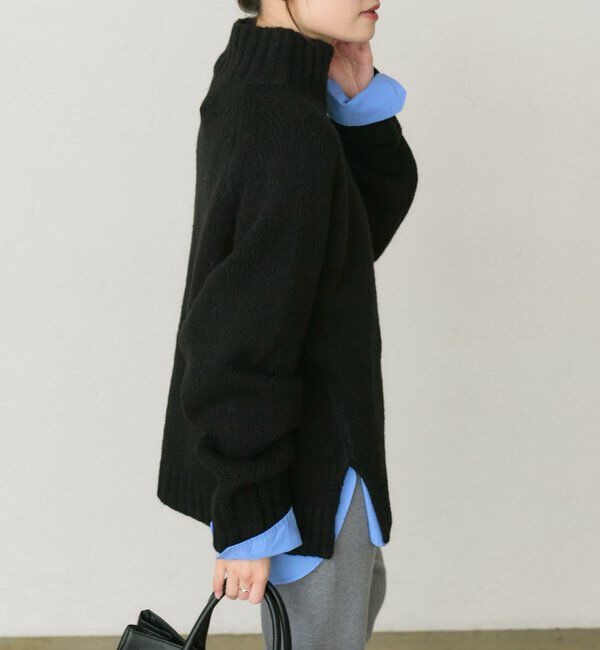  「アルパカ混ハイネックニットプルオーバー」|キャミソール|