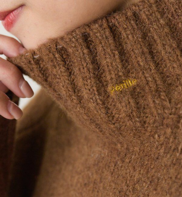  「アルパカ混ハイネックニットプルオーバー」|キャミソール|