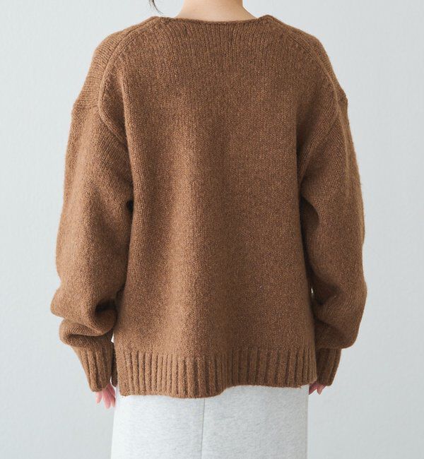  「アルパカ混深Vネックニットプルオーバー」|キャミソール|