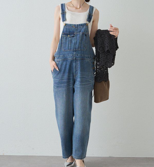  「綿麻デニムサロペット」|その他|