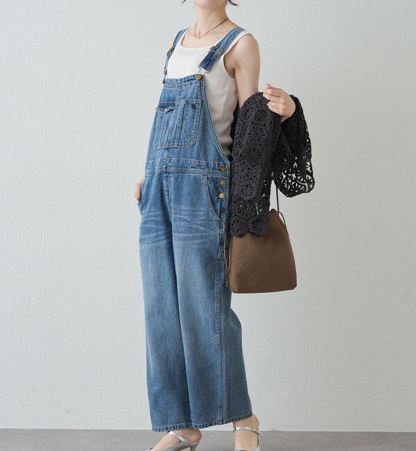  「綿麻デニムサロペット」|その他|