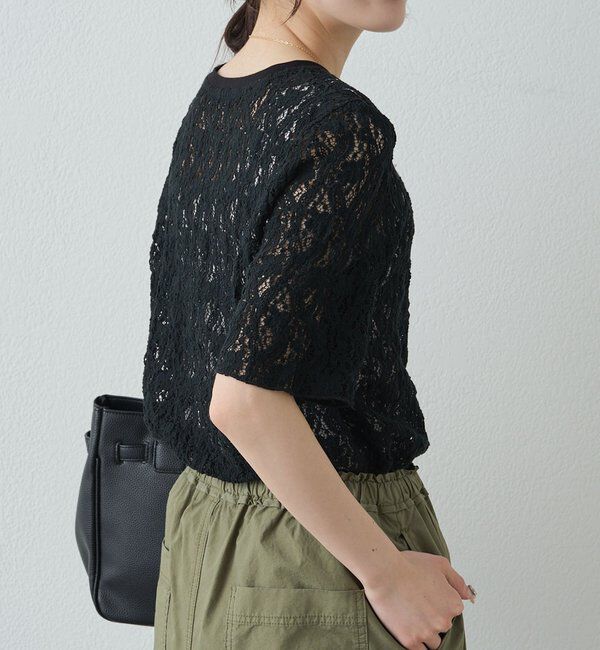  「ストレッチレースTシャツ」|Tシャツ・カットソー|