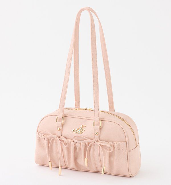  「ドロストリボン付きスクエアバッグ」|ショルダー・メッセンジャー|