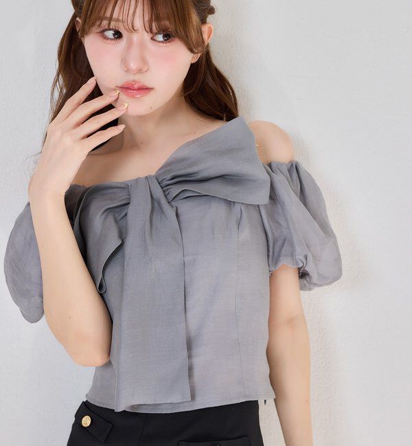  「ビッグリボンブラウス」|シャツ・ブラウス|