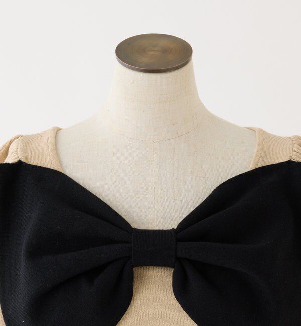  「リボンニットチュニック」|ニット・セーター|